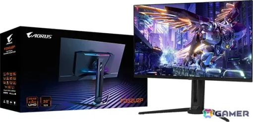 GIGABYTEよりDP2.1 UHBR20に対応した非圧縮4K/240Hzの31.5インチ有機ELゲーミングモニター「AORUS FO32U2P」など4製品が5月17日に発売！