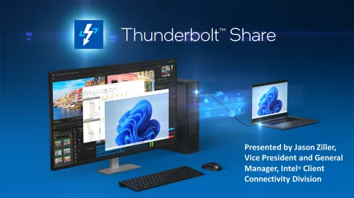 ThunderboltでファイルやデスクトップをPC同士で共有する「Thunderbolt Share」をIntelが発表