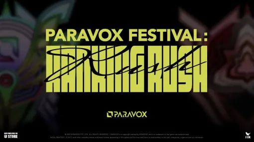 ハイスピードeスポーツシューター「PARAVOX」，シーズン1の新コンテンツ，「PARAVOX FESTIVAL: RANKING RUSH」の開催を発表