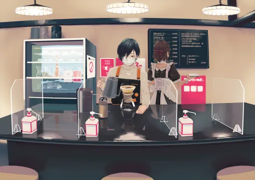 コーヒーとともにコロナ禍を思うカフェゲーム『東京珈琲パンデチカ』がSteamで7月27日に発売決定。2020年の東京を舞台にお客さんとのひとときを