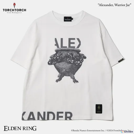「ELDEN RING」の鉄拳アレキサンダー、「Bloodborne」の教区長エミーリアをデザインしたTシャツが一般販売開始！
