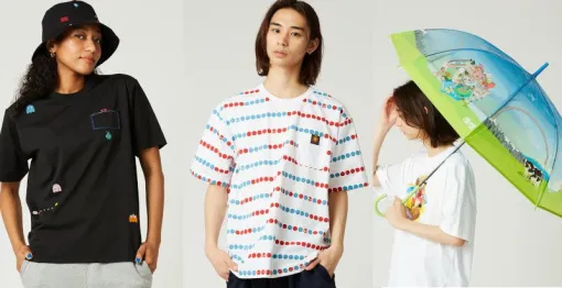 『太鼓の達人』譜面デザインのTシャツや『塊魂』ビニール傘などがグラニフで発売。WEB先行予約受付中