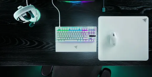 Razerのゲーミングキーボード＆マウスにホワイトモデルが登場。RGBライト搭載のマウスマットなど5製品が6/14発売