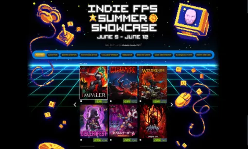 個性豊かなインディーFPSが集うSteamセールイベント「Indie FPS Summer Showcase」スタート！
