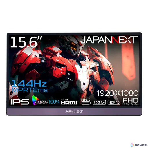 JAPANNEXT、約850g厚さ11mmの薄型軽量15.6インチモバイルゲーミングモニター「JN-MD-156IPS144FHDR」を発売！
