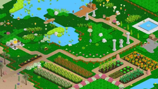 庭園造りシム『Horticular』7月12日配信へ。花や池などいろんな装飾を組み合わせ、生きものたくさんガーデン作り