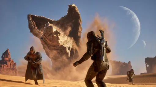 『Dune: Awakening』の世界が見えてきた。映画『デューン 砂の惑星』を題材にしたオープンワールドサバイバルMMO。砂嵐がすべてをリセットする過酷な星で水と資源を争奪する大規模ギルド戦が展開