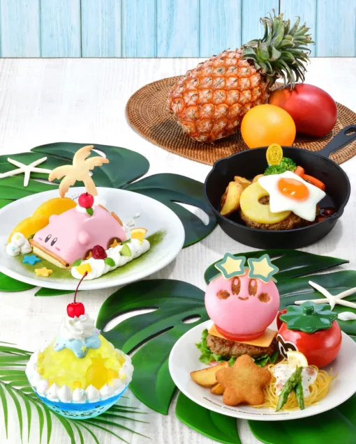 「Kirby Café」，パイナップルをテーマにした新メニューが登場する「カービィカフェ Summer 2024」を7月3日から開催