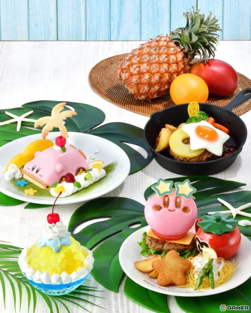 「Kirby Cafe」で「カービィカフェ Summer 2024」が7月3日より開催！「パイナップル」がテーマの夏限定メニューが登場