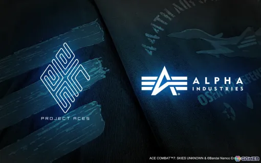 ミリタリーブランド「ALPHA INDUSTRIES」より「ACE COMBAT 7」とのコラボTシャツ2種が7月25日に発売！“三本線”とADFX-01の2種類が登場