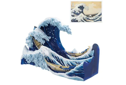 葛飾北斎の一番くじが8/31発売。荒々しい大波を描いた“冨嶽三十六景 神奈川沖浪裏”がジオラマ化