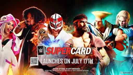 「WWE SuperCard」で「ストリートファイター6」とのコラボが開催！WWEスターが好きなファイターに扮したコスプレカードが登場