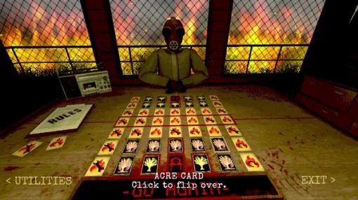 燃え盛る塔の中でデスゲーム・カードめくり『ARSONATE』ブラウザ向けデモ版リリース、『Buckshot Roulette』インスパイアの命がけバトル