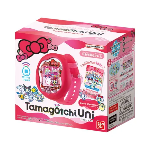 《サンリオキャラクターズ》を育てられるコラボ版『Tamagotchi Uni（たまごっちユニ）』が登場。デザインもキティ仕様の特別Ver.！
