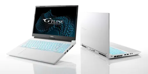 “G-Tune P5”初のホワイトカラー採用。20万円を切る価格で買えるRTX 4060 Laptop GPU搭載、15.6型ゲーミングノートPC