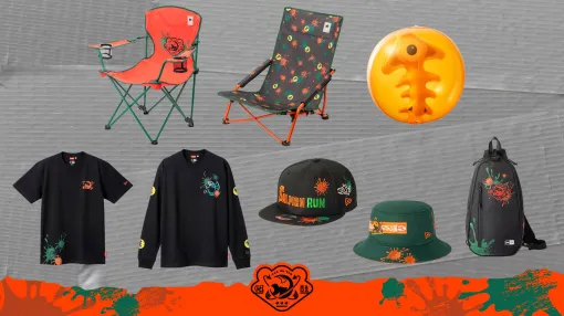 「スプラトゥーン3」のグッズ「SALMON RUN Splatoon 3」に新商品が登場。金イクラのビーチボールなど8種