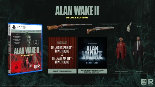 「Alan Wake 2」のPS5用パッケージ版が10月22日に発売決定。デラックスエディションの内容に加えて，第1作のリマスター版もセットに