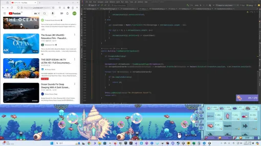 デスクトップ下部分で海作りゲーム『Under the blue horizon』発表。PC画面の下部に広がる海を飾りつけ、魚にエサをやったり人魚が働く様子をながめたり
