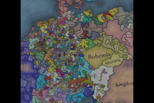 Paradox中世ストラテジー『Europa Universalis』開発チーム新作の、“細かすぎる神聖ローマ帝国”マップお披露目。ファンですら喜びつつちょっと引く