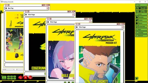 デジタルTRPG支援ツール『Fantasy Grounds Unity』に『Cyberpunk: Edgerunners Mission Kit』DLCが登場！アニメ「サイバーパンク エッジランナーズ」の後日談となるTRPG