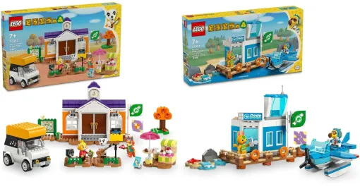 『レゴ（LEGO）どうぶつの森』新商品が発売。『広場でとたけけライブ』と『ドードー・エアラインズで空の旅』であなたの島を再現しよう！