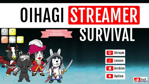 「OIHAGI STREAMER SURVIVAL」が8月30日にSteamでリリース！動物たちの世界で配信コラボバトルを行い、チャンネル登録者を増やそう