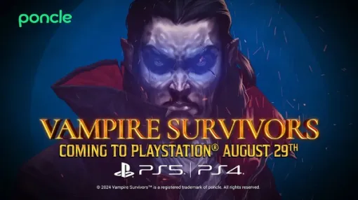 待望のPS4/PS5版『Vampire Survivors』8月29日に発売決定！告知トレイラー公開