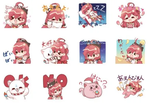 【ホロライブ】LINEスタンプ3選：さくらみこの「あえんびえん」って？ 3期生といらすとやコラボや全体の公式スタンプが激推し