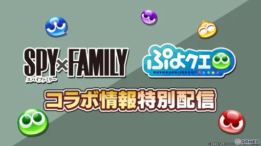 「ぷよぷよ!!クエスト」でTVアニメ「SPY×FAMILY」とのコラボ開催決定！特別配信が8月24日20時より放送