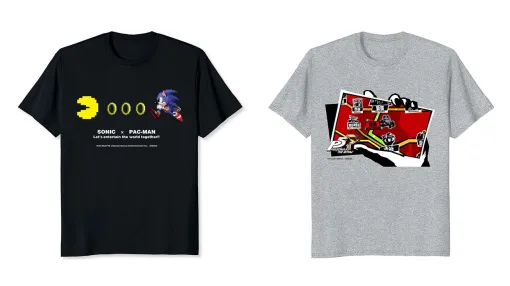 ソニック＆パックマン、ペルソナ、スーパーモンキーボールなどのTシャツが発売。セガ／アトラスのAmazon Merch on Demandストアがオープン