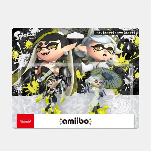 「スプラトゥーン3」のamiibo「シオカラーズセット」「テンタクルズセット」が本日発売。それぞれオルタナ，サイド・オーダーの姿で登場