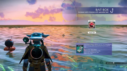 『No Man’s Sky』大型アプデ「Aquarius」配信で“魚釣り”要素が実装。ダイビングスーツで海を探索し魚を釣って最後に食らう