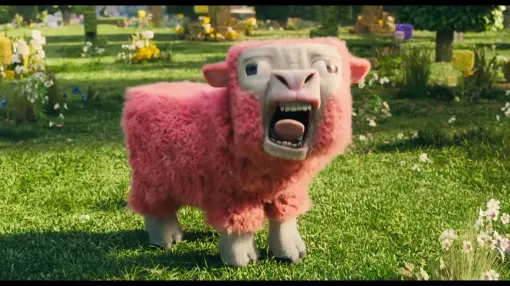 『マイクラ』実写映画トレイラーの「ピンク羊」が妙に人気。強烈すぎて『Cult of the Lamb』公式も勝手に“教祖”化