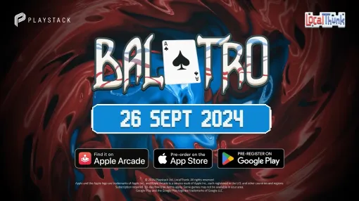 「Balatro」のモバイル版が9月26日にリリース決定。時間泥棒ゲーをどこでも遊べる事態に開発者から謝罪の言葉も