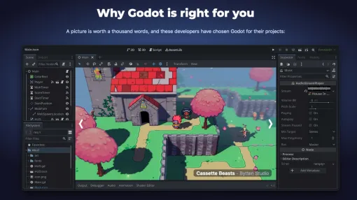 人気急上昇ゲームエンジン「Godot Engine」、ミドルウェアを介してNintendo Switch/PS5/Xbox Series X|S向けゲーム開発が可能に。早ければ10月から