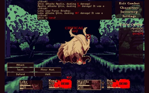 レトロPC風グラフィックで描かれる一人称視点ダンジョン探索ローグライクRPG『THYSIASTERY』Steamストアページが公開