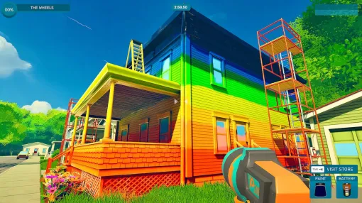 スプレー塗装しまくりシム『Spray Paint Simulator』発表。街の塗装屋となり、しっかりマスキングして家や車などを彩る