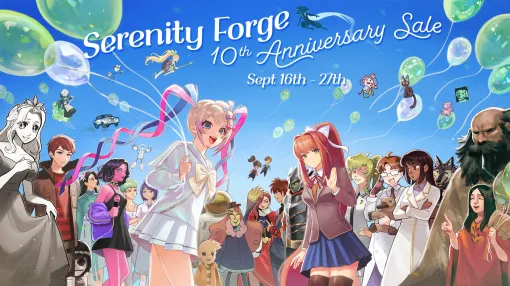 「ドキドキ文芸部プラス！」「LISA」シリーズなどが値下げ。Serenity Forge，10周年を記念したセールを開催中