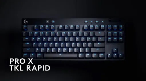 ロジクール、ついにラピッドトリガー対応ゲーミングキーボード「PRO X TKL RAPID」を発表。新機構を搭載し、素早く正確なキー入力を実現