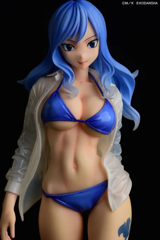 『FAIRY TAIL』ジュビア・ロクサーが濡れ透けワイシャツ＆ビキニ姿でフィギュア化。ビキニの色は赤と黒の2タイプから選択可能。発売は2024年12月予定