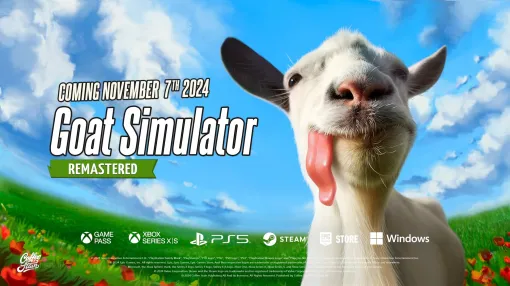 「Goat Simulator: Remastered」の発売日が日本時間の11月8日に決定。オリジナル版からすべてのPC版DLCと人気のモバイル版DLC，そして多数のバグを搭載