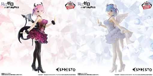 『リゼロ』天使なレムと小悪魔なラムのフィギュアが新色に。ドレスはクリアラメ、羽パーツはパール塗装の豪華仕様【Re：ゼロから始める異世界生活】