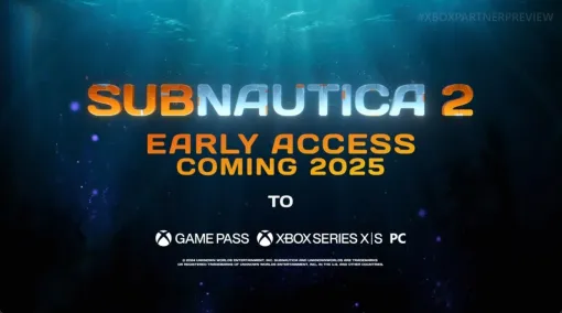 『サブノーティカ2』2025年にアーリーアクセス開始【Xbox Partner Preview】