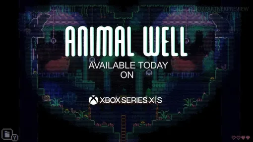 『ANIMAL WELL』が本日よりXbox Series X｜Sで配信開始。かわいいドット絵で展開されるメトロイドヴァニア型探索アクション【Xbox Partner Preview】