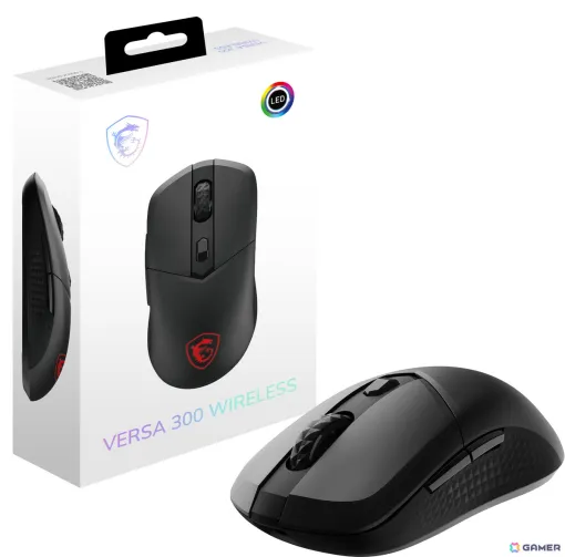 軽量60gで最大50時間稼働できるMSIのゲーミングマウス「VERSA 300 WIRELESS」が10月25日に発売！有線・無線3タイプで接続可能