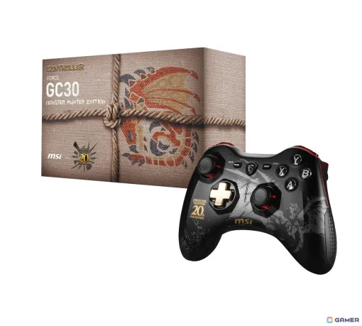 MSIと「モンスターハンター」コラボのゲーミングコントローラー「FORCE GC30 MONSTER HUNTER EDITION」が11月8日に単品発売！