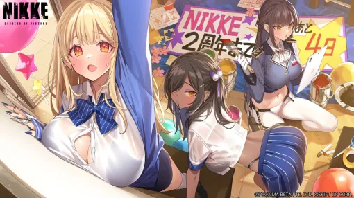 『NIKKE』ティアは大きすぎて作業しにくそう!? 本日のカウントダウンはダージリンパール部隊＋マルチャーナ先生【勝利の女神：NIKKE（メガニケ）2周年】