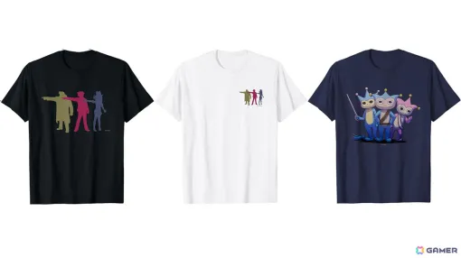 「逆転検事1＆2 御剣セレクション」より「3人異議あり！」＆「タイホくんファミリー」Tシャツがカプコン公式アパレルに登場！