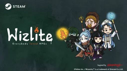 5次元、Wizardryライクなローグライト『Wizlite : Everybody Loved RPGs』早期アクセス版を12月5日に公開決定