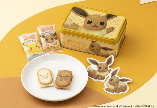 「ポケモン東京ばな奈　はみ出しチョコのクッキーサンド」にイーブイのスペシャル缶が登場。イーブイの日でもある11月21日に発売決定